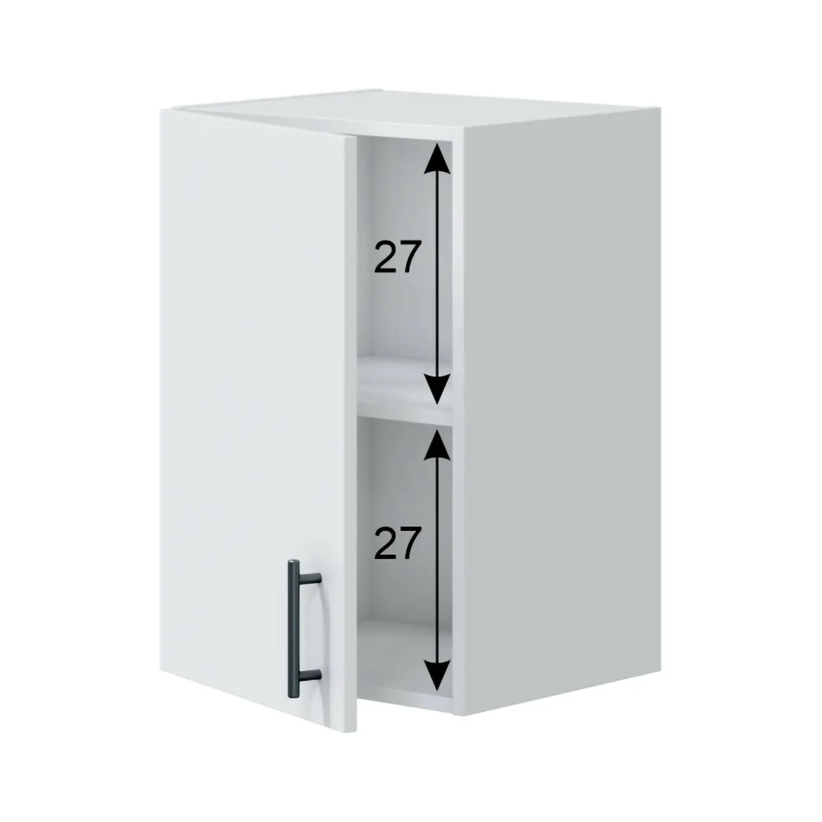 Mobili Dispensa > Dmora Pensile moderno modulabile 40x59h cm - Thyra Bianco