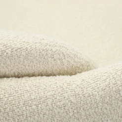 Poltrona Bianco Crema Nero Base Girevole Braccioli 70x72x75h cm, Materiale Struttura in Legno Nobilitato - Morond