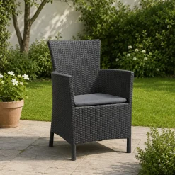 Poltrona da esterno Steinbach, 62x60 h89 cm, Antracite