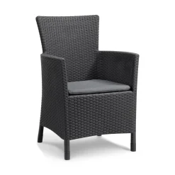 Poltrona da esterno Steinbach, 62x60 h89 cm, Antracite