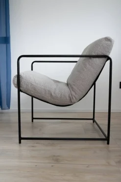 Poltrone|Poltrone Relax > Dmora Poltrona Braccioli Peso Supportato 90 kg 70x100x98h cm, Materiale Struttura in Legno Made in Italy - Lasnigo Grigio