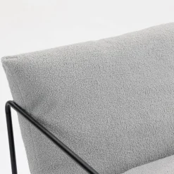 Poltrone|Poltrone Relax > Dmora Poltrona Braccioli Peso Supportato 90 kg 70x100x98h cm, Materiale Struttura in Legno Made in Italy - Lasnigo Grigio
