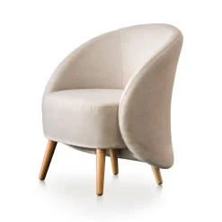 Poltrona in tessuto beige - Alla