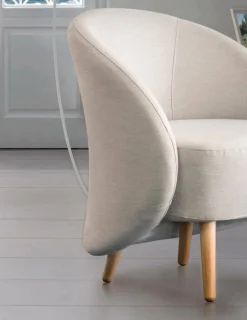 Poltrona in tessuto beige - Alla