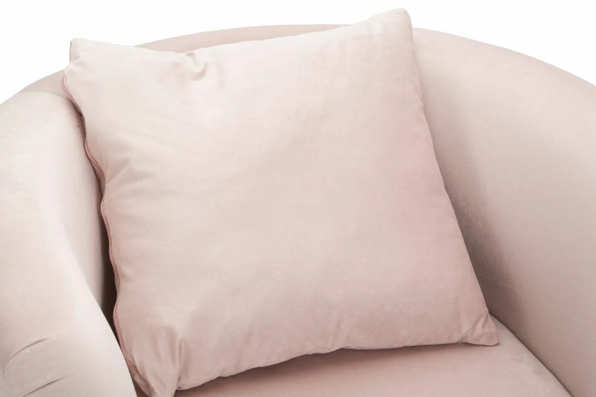 Poltrone|Poltroncine > Dmora Poltrona in tessuto con braccioli - Prampolini Rosa
