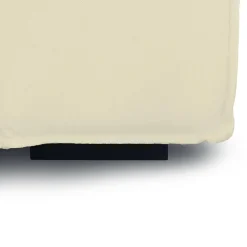 Poltrona in tessuto e legno con braccioli beige - Rodonite