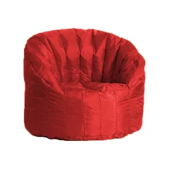 Poltrone|Poltroncine > Dmora Poltrona in tessuto rossa - Allos Rosso