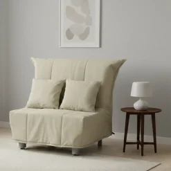 Poltrona in tessuto sfoderabile beige - Andreou