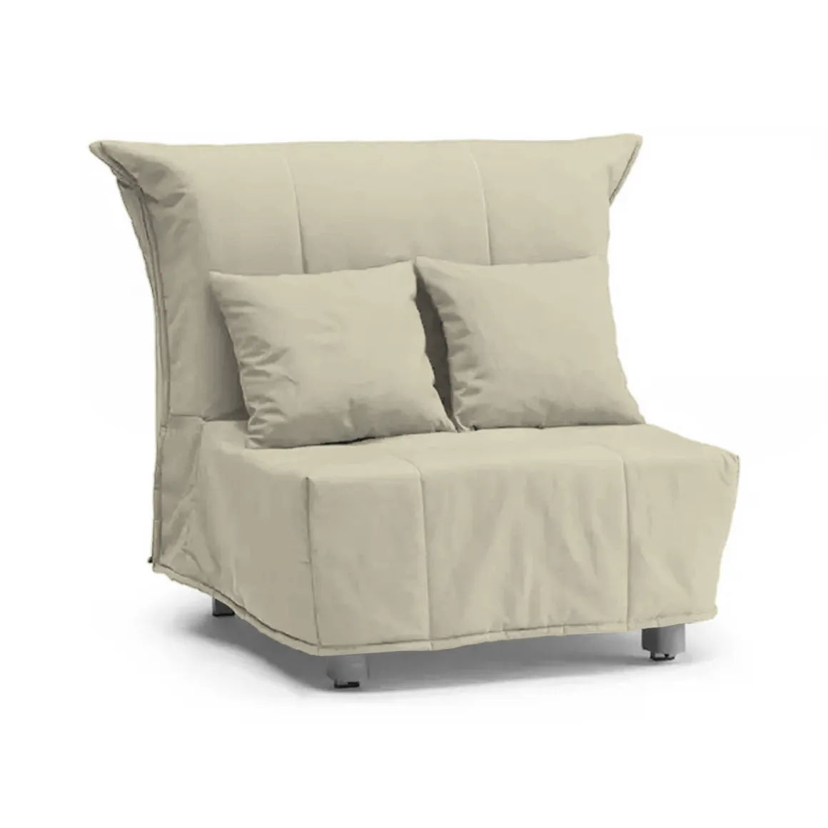 Poltrona in tessuto sfoderabile beige - Andreou