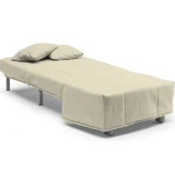 Poltrona in tessuto sfoderabile beige - Andreou