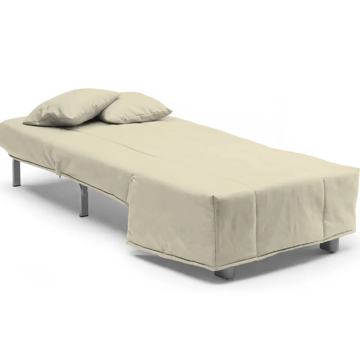 Poltrona in tessuto sfoderabile beige - Andreou