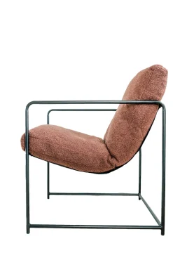 Poltrona Marrone Braccioli Peso Supportato 120 kg 61x67x75h cm, Materiale Struttura in Metallo - Appare