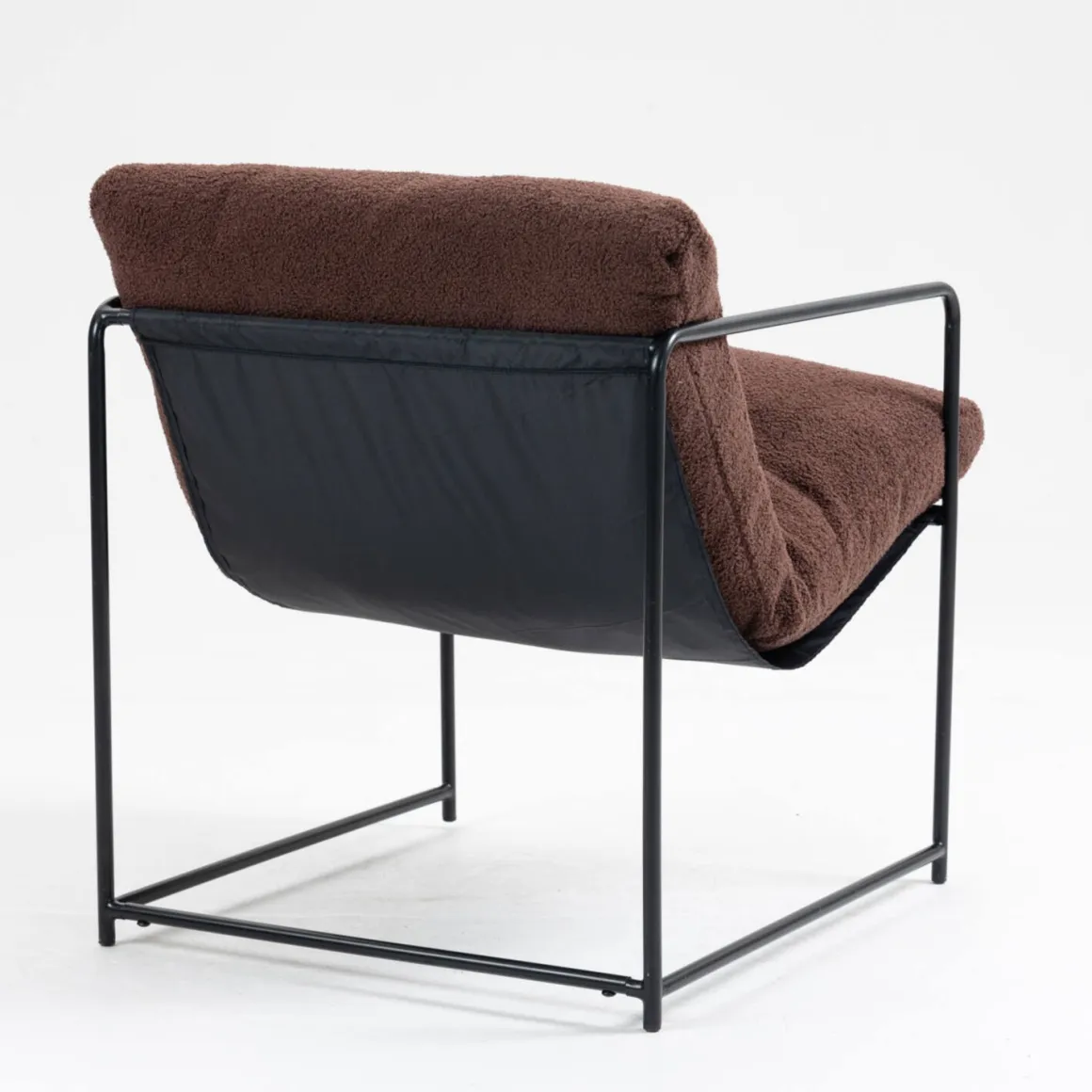 Poltrona Marrone Braccioli Peso Supportato 120 kg 61x67x75h cm, Materiale Struttura in Metallo - Appare