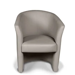 Poltrone|Poltroncine > Dmora Poltrona moderna in ecopelle con braccioli nera - Ago Nero