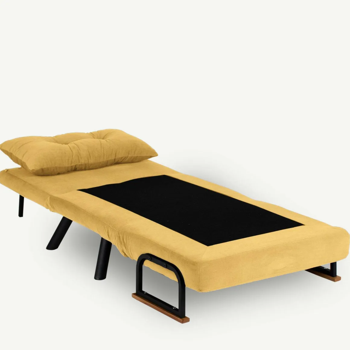 Poltrone|Poltrone Letto > Dmora Poltrona reclinabile in tessuto con braccioli grigia - Keoni Grigio