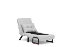 Poltrone|Poltrone Letto > Dmora Poltrona reclinabile in tessuto con braccioli grigia chiara - Keoni Grigio Chiaro