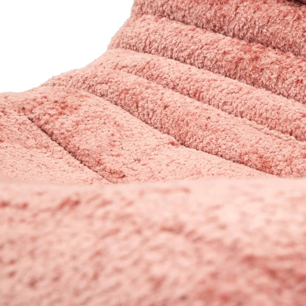 Poltrone > Dmora Poltrona Rivestimento in Tessuto Bouclè Materiale Struttura in Tessuto 27x27x108h cm, Altezza Seduta 45 cm - Battam Rosa