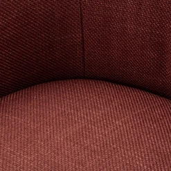 Poltrona Rosso Bianco Base Girevole Braccioli 84x66x80h cm, Materiale Struttura in Metallo - Toamas