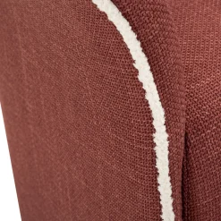 Poltrona Rosso Bianco Base Girevole Braccioli 84x66x80h cm, Materiale Struttura in Metallo - Toamas