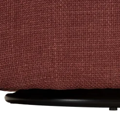 Poltrona Rosso Bianco Base Girevole Braccioli 84x66x80h cm, Materiale Struttura in Metallo - Toamas