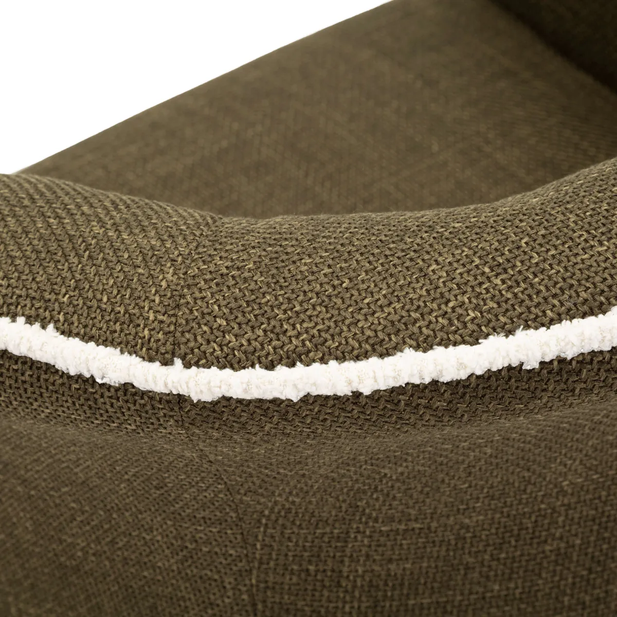 Poltrone > Dmora Poltrona Verde Bianco Base Girevole Braccioli 84x66x80h cm, Materiale Struttura in Metallo - Toamas Bianco, Verde