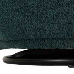 Poltrone > Dmora Poltrona Verde Ottanio Nero Base Girevole Braccioli 70x72x75h cm, Materiale Struttura in Legno Nobilitato - Morond Nero, Verde Ottanio