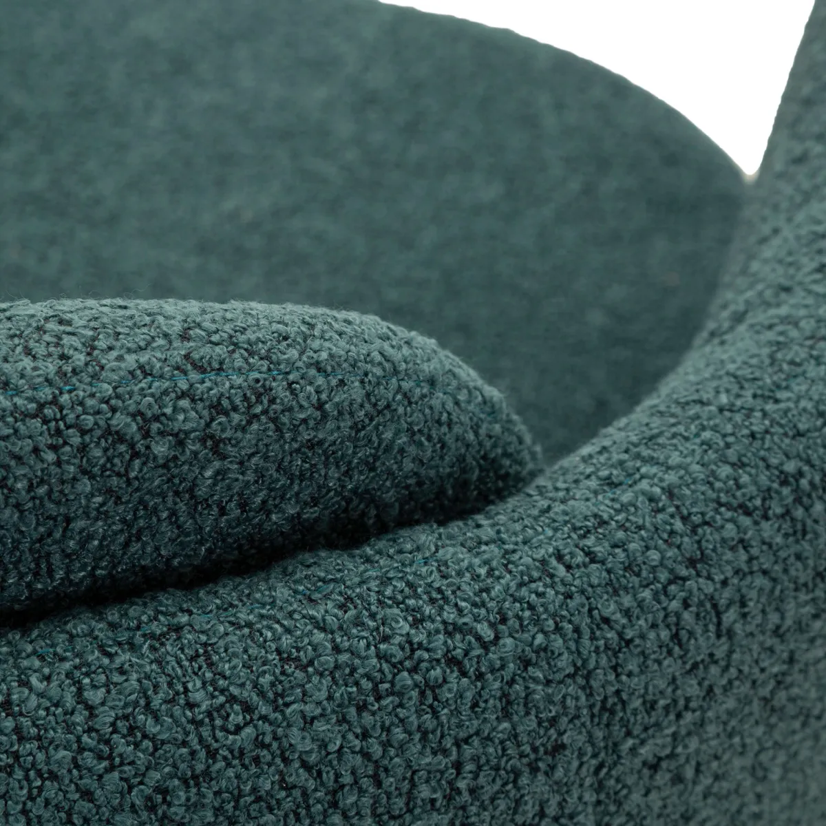 Poltrone > Dmora Poltrona Verde Ottanio Nero Base Girevole Braccioli 70x72x75h cm, Materiale Struttura in Legno Nobilitato - Morond Nero, Verde Ottanio