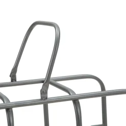 Oggettistica > Dmora Portabottiglie con Maniglia Sfumatura Colore Struttura Scuro, 9 Bottiglie - Safed Grigio Scuro
