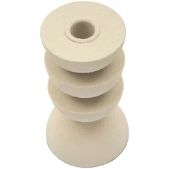 Portacandela Bianco Crema Sfumatura Colore Struttura Crema, - Farekani
