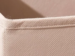 Portaoggetti pieghevole in polipropilene, color beige, cm 32x32x31
