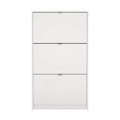 Scarpiere|Lavanderia > Dmora Porta scarpe 3 ante bianca 70x123h cm - Aran Bianco