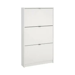 Scarpiere|Lavanderia > Dmora Porta scarpe 3 ante bianca 70x123h cm - Aran Bianco
