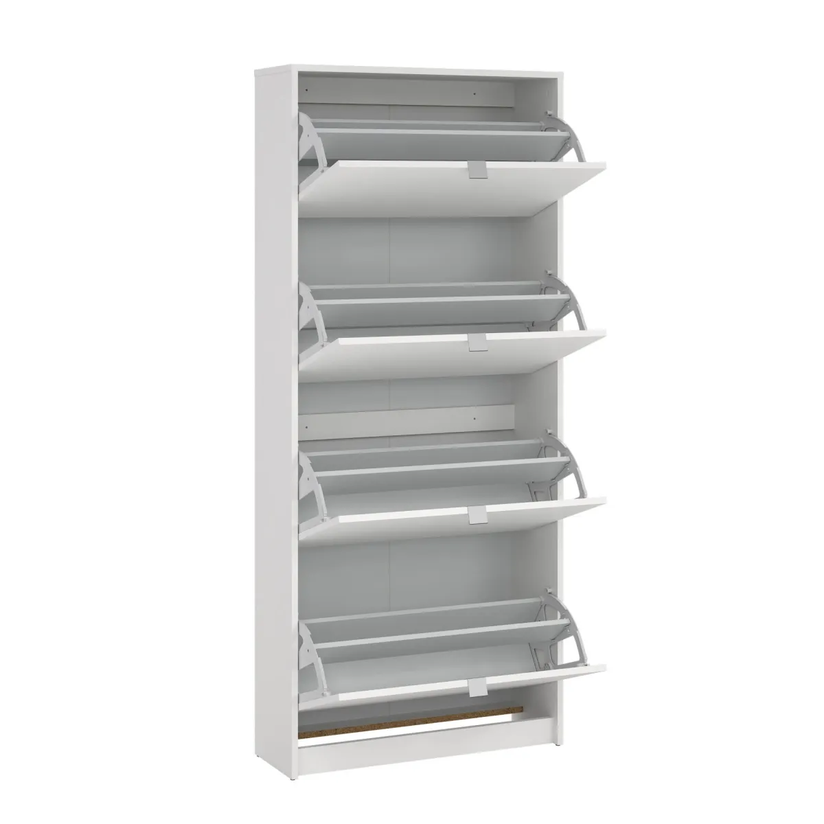 Scarpiere > Dmora Porta scarpe 4 ante bianca 70x162h cm - Epidoto Bianco