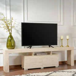 Porta TV beige 180x31x50h cm 2 ante - Andarna