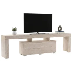 Porta TV beige 180x31x50h cm 2 ante - Andarna