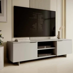 Mobili Porta Tv > Dmora Porta TV beige 180x41x55h cm 2 ante - Buono Beige Cashmere