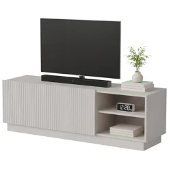 Mobili Porta Tv > Dmora Porta TV beige 150x40x48h cm 2 ante - Finita Beige Cashmere