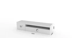 Porta TV bianco lucido 150x40x37h cm 2 ante - Ardy