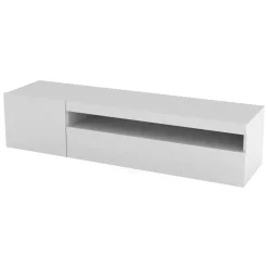 Porta TV bianco lucido 150x40x37h cm 2 ante - Ardy