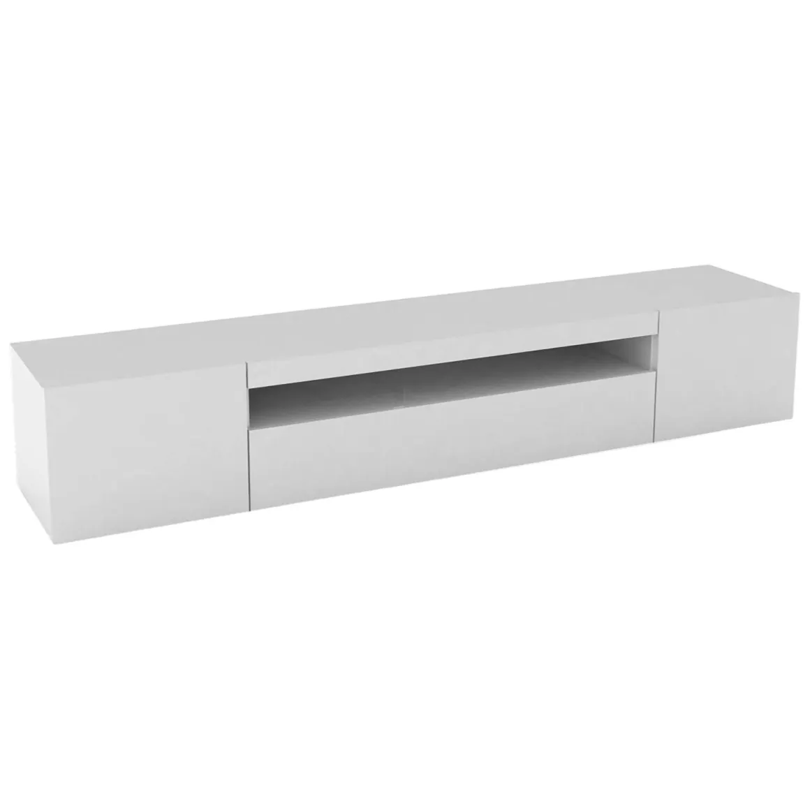 Porta TV bianco lucido 200x40x37h cm 3 ante - Amore