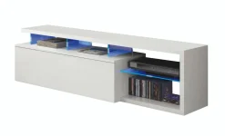 Mobili Porta Tv|Salotto > Dmora Porta TV 150x41x50h cm in legno - Amiuty Bianco Lucido