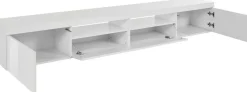 Porta TV bianco 240x40x35h cm 3 ante - Animali