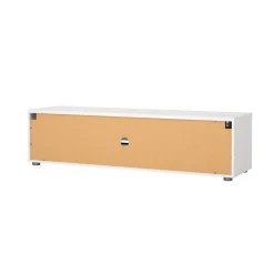 Porta TV bianco 147x39x38h cm 2 ante e 1 cassetto - Charo