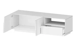 Mobili Porta Tv|Salotto > Dmora Porta TV 150x44x46h cm 2 ante e 1 cassetto - Cecia Bianco