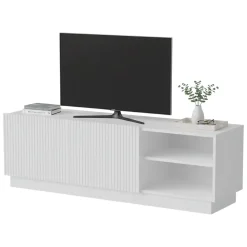 Mobili Porta Tv > Dmora Porta TV 150x40x48h cm 2 ante - Finita Bianco