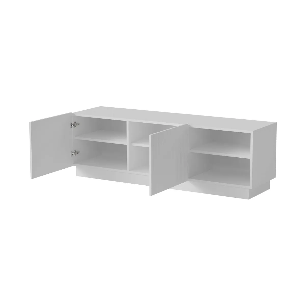 Mobili Porta Tv > Dmora Porta TV 150x40x48h cm 2 ante - Finita Bianco