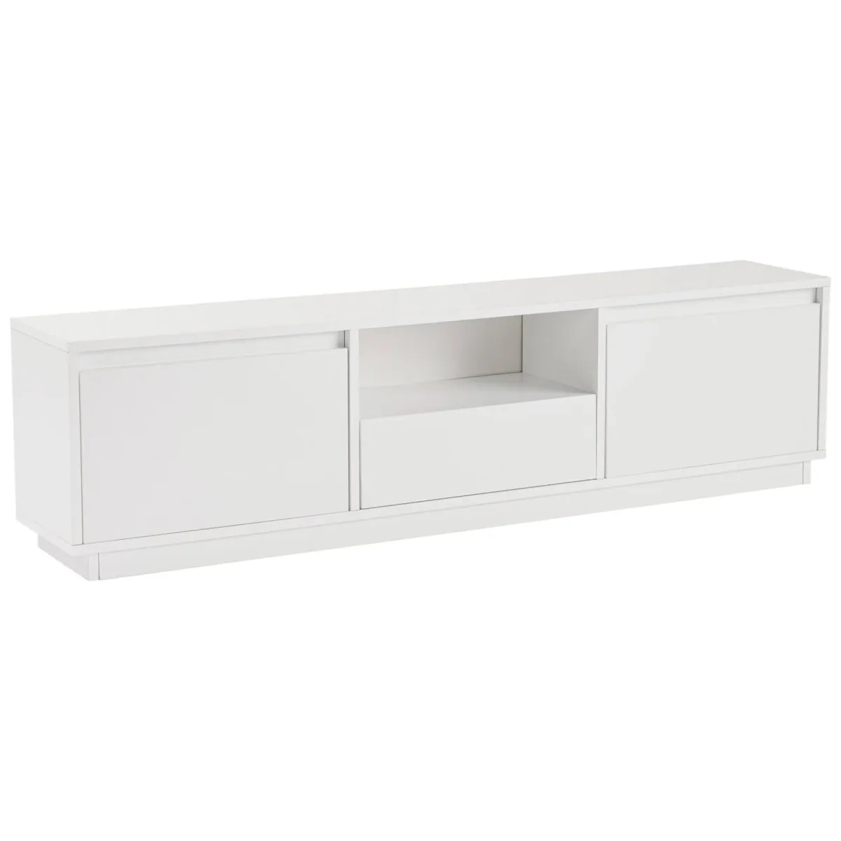 Mobili Porta Tv > Dmora Porta TV 160x29x42h cm 3 ante - Morrigan Bianco