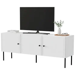 Porta TV bianco 151x40x60h cm 3 ante - Sarzana