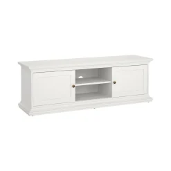 Mobili Porta Tv > Dmora Porta TV 149x41x50h cm 2 ante - Ziba Bianco