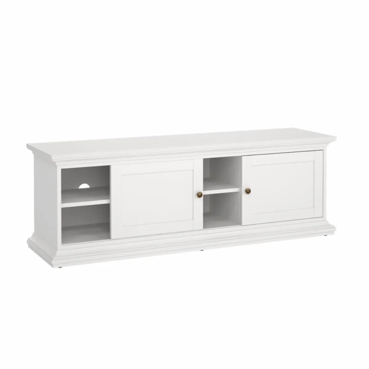 Mobili Porta Tv > Dmora Porta TV 149x41x50h cm 2 ante - Ziba Bianco